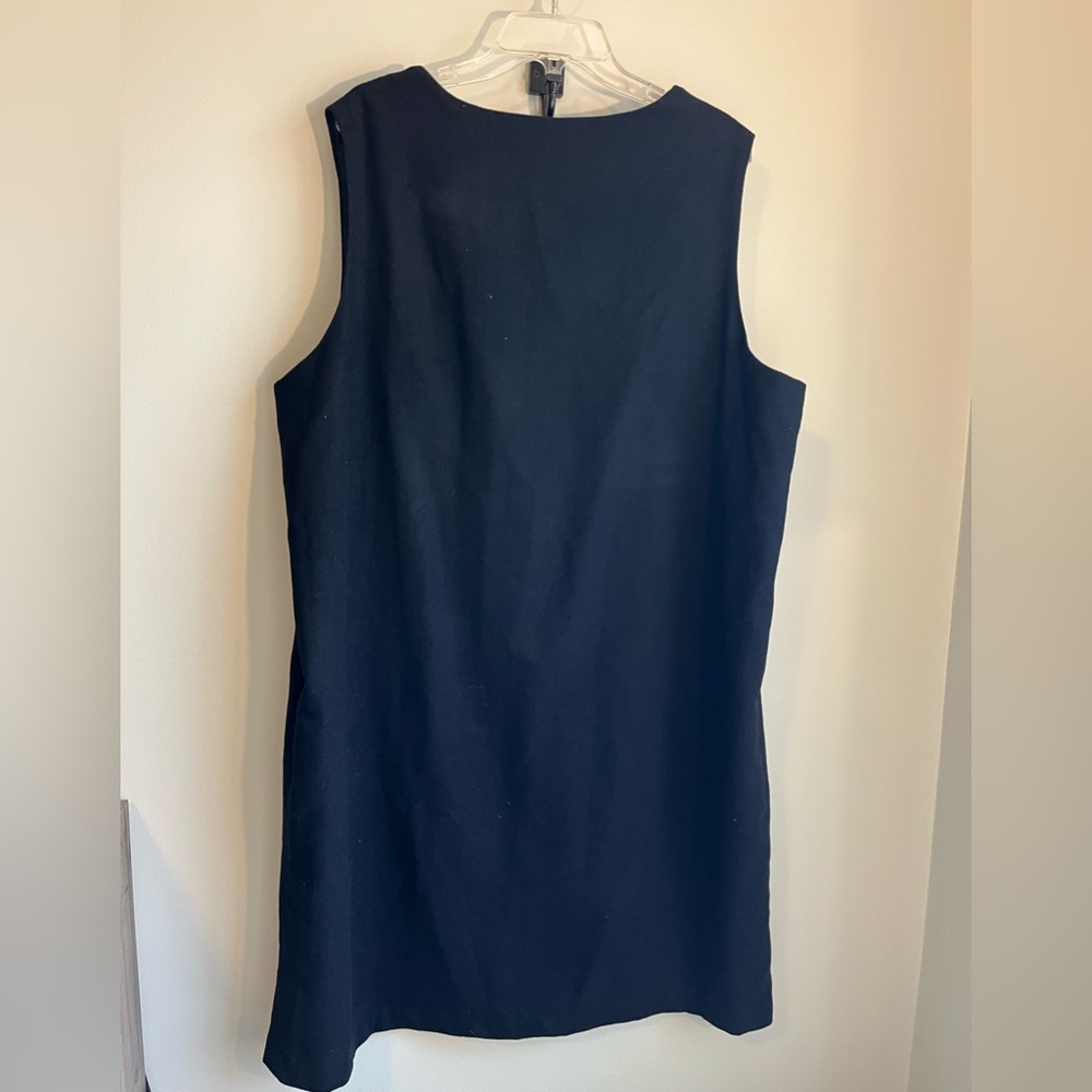 SAG HARBOR Black Sleeveless Button-Down Dress with Pockets - Picture 5 of 5